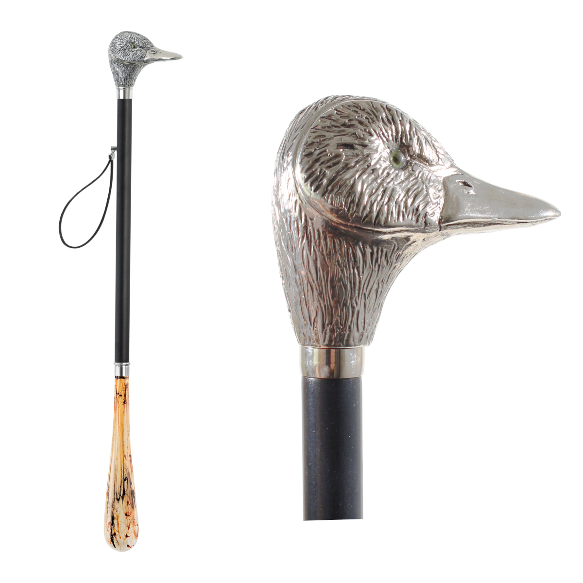 Design Schuhanzieher Motiv Ente mit Gravur - Schuhlöffel - Anziehhilfe mit Wunschtext Design Schuhanzieher Motiv Ente mit Gravur - Schuhlöffel - Anziehhilfe mit Wunschtext