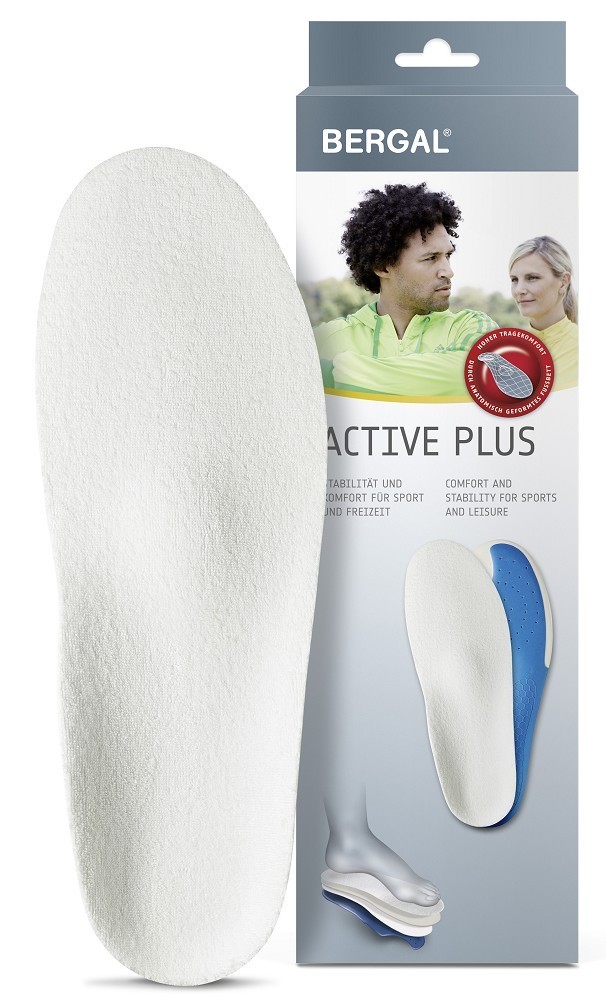 Einlegesohle Schuheinlage Active Plus Stütze anatomisches Fußbett Frottee Latex Einlegesohle Schuheinlage Active Plus Stütze anatomisches Fußbett Frottee Latex