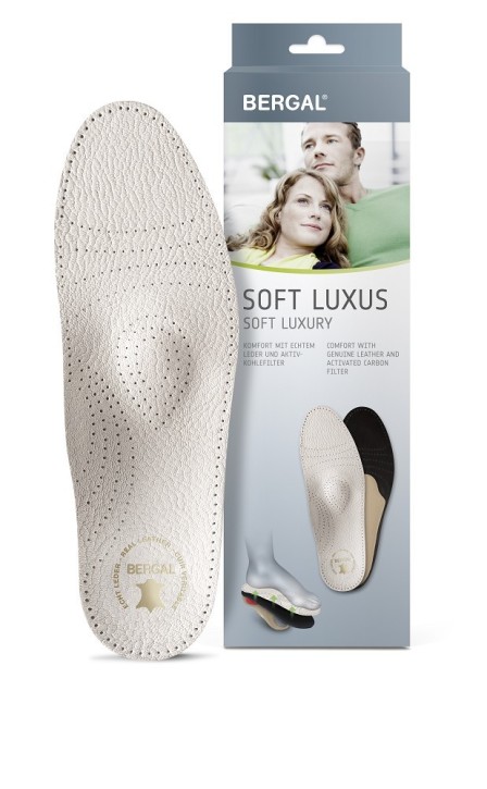Bergal Soft Luxus Ledersohle mit Fußbett Gr. 40