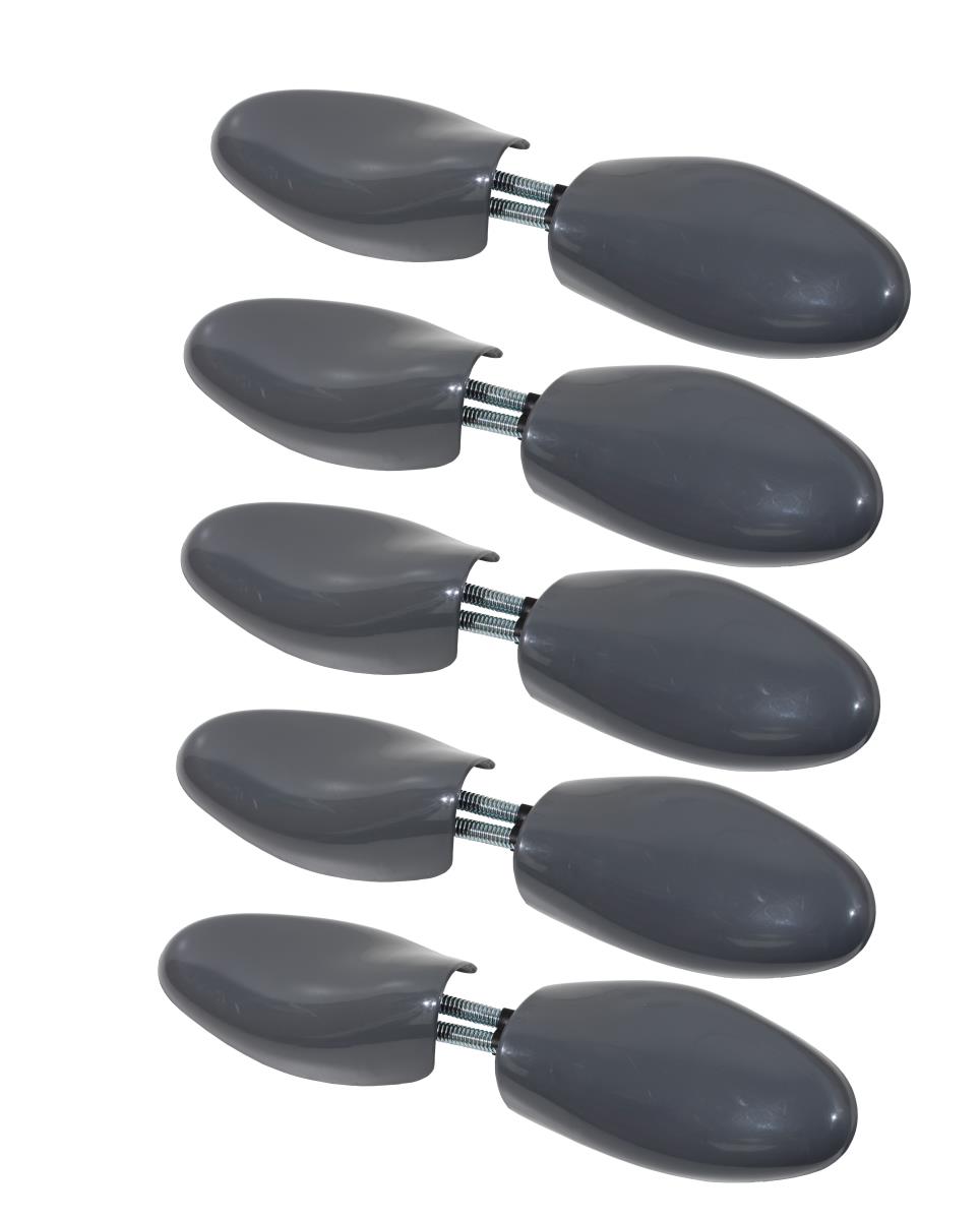 DELFA Set 3 pairs plastic shoe trees with spiral spring trainers shoe shaper for men’s shoes 