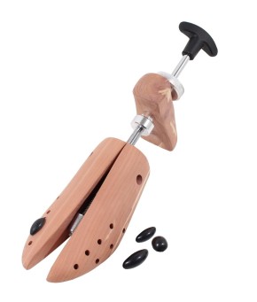 excellent moisture absorption Set of 5 pairs Delfa Shoe Trees with spiral spring made of wood 