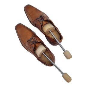 Delfa Set aus 5 Paar Holz Schuhspanner Schuhformer Schuhstrecker mit Spiralfeder Damen Herren Gr. 36-48